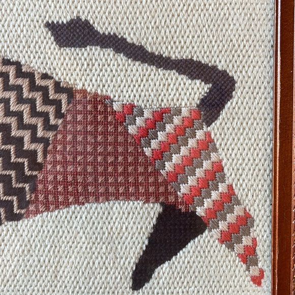 Vintage embroidery bull picture - Picture 7 of 8